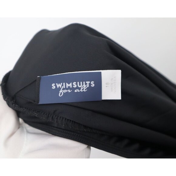 Swimsuits For All Pleated Swim Skirt With Built-In Shorts Size 18 With Pocket - Picture 2 of 8